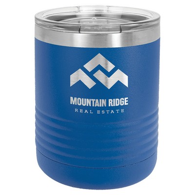 Polar Camel 10 oz. Royal Blue Vacuum Insulated Ringneck Tumbler with Clear Lid