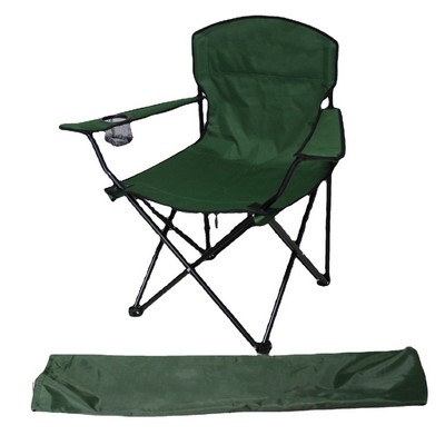 Folding Camping Chairs with Cup Holder and Carry Bag