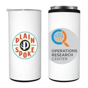 12 oz. Halcyon® Slim Tumbler/Can Cooler, Full Color Digital